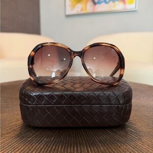 Bottega Veneta Oversized Butterfly Sunglasses - Tortoiseshell